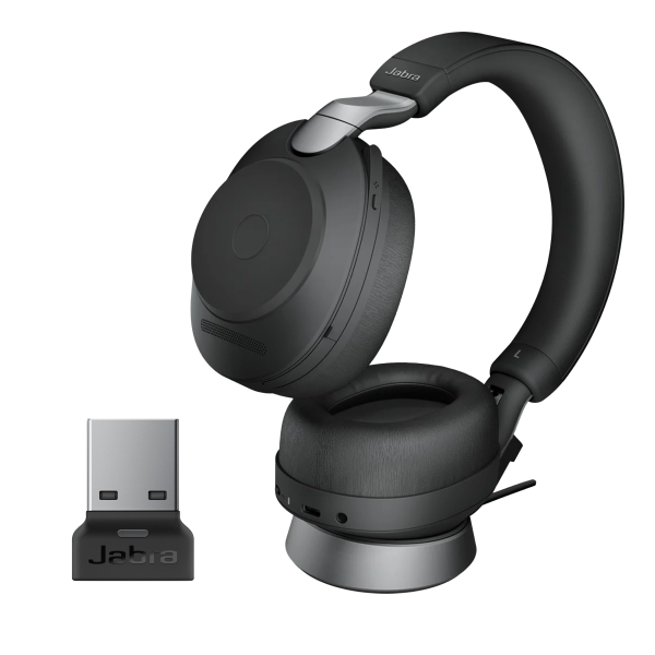 Jabra Evolve2 85, Link380a MS Stereo Stand Black	